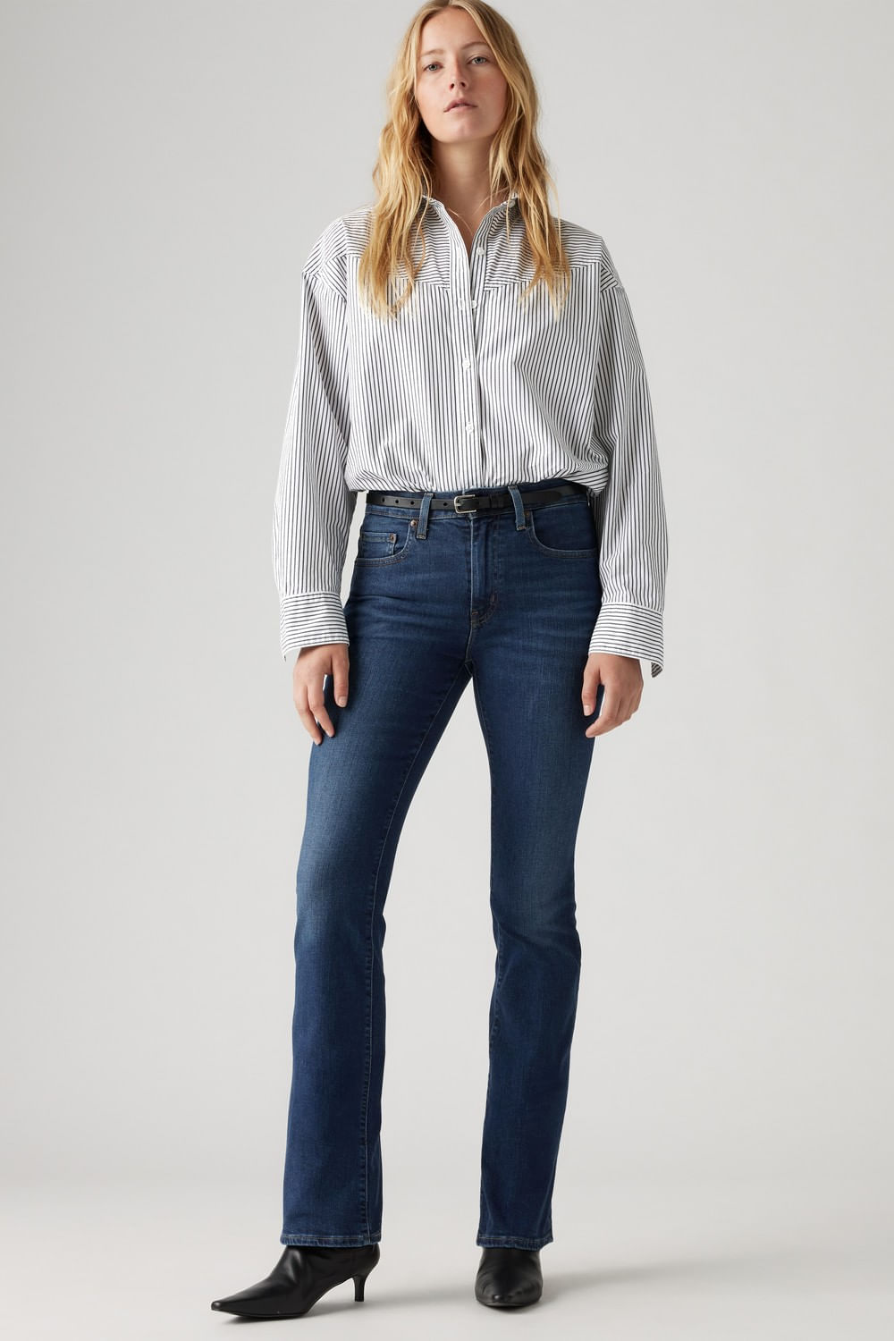 Levis 725 hi rise bootcut wave dark