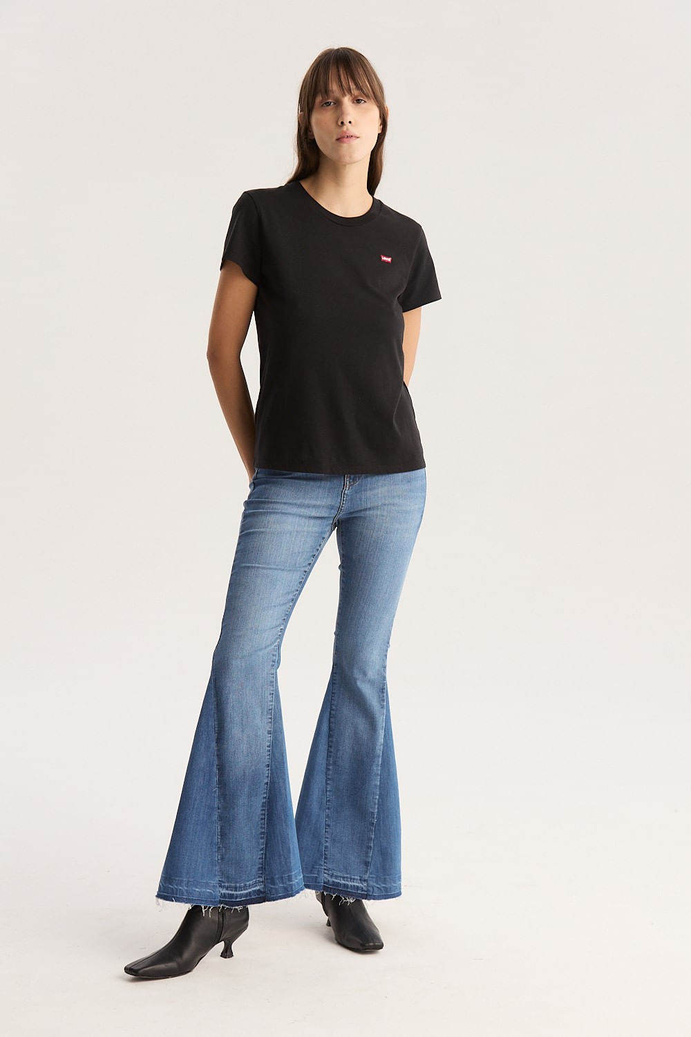 Levis 726 hi flare reciclado personalizado — imagen 3