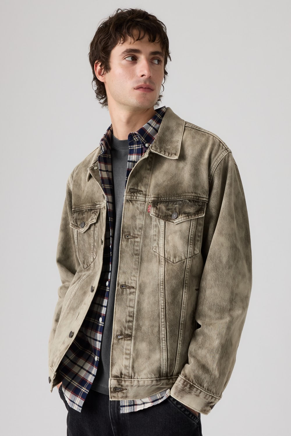 Chaquetón de camionero ajustado de Levis
