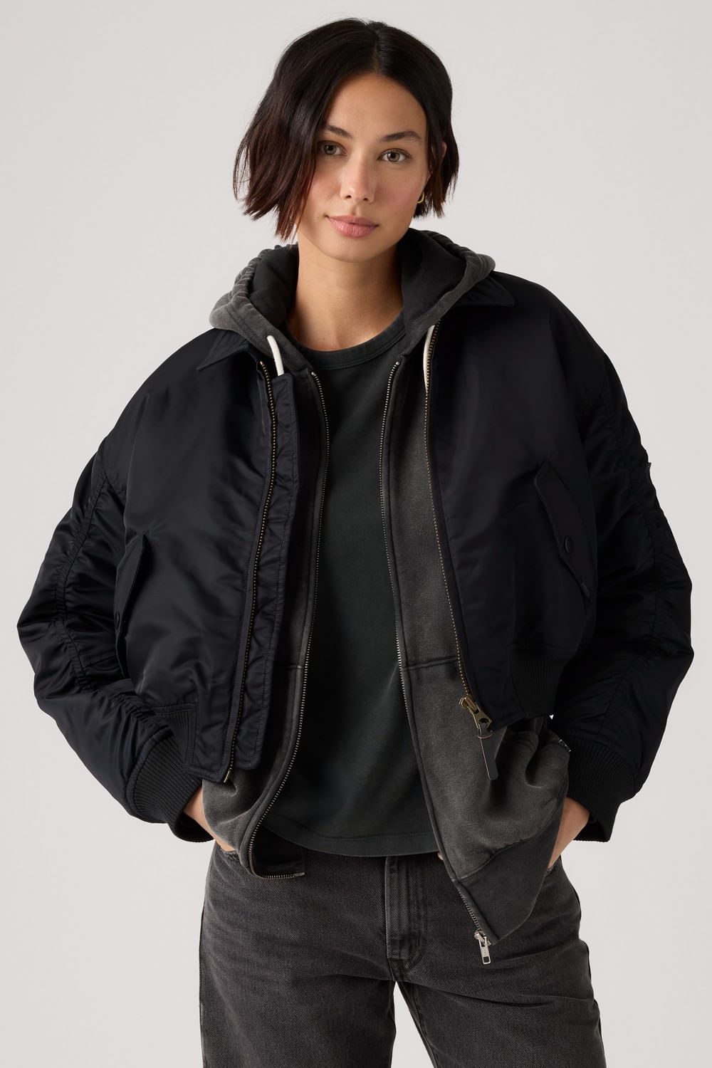 Bowie Crop Bomber de Levis