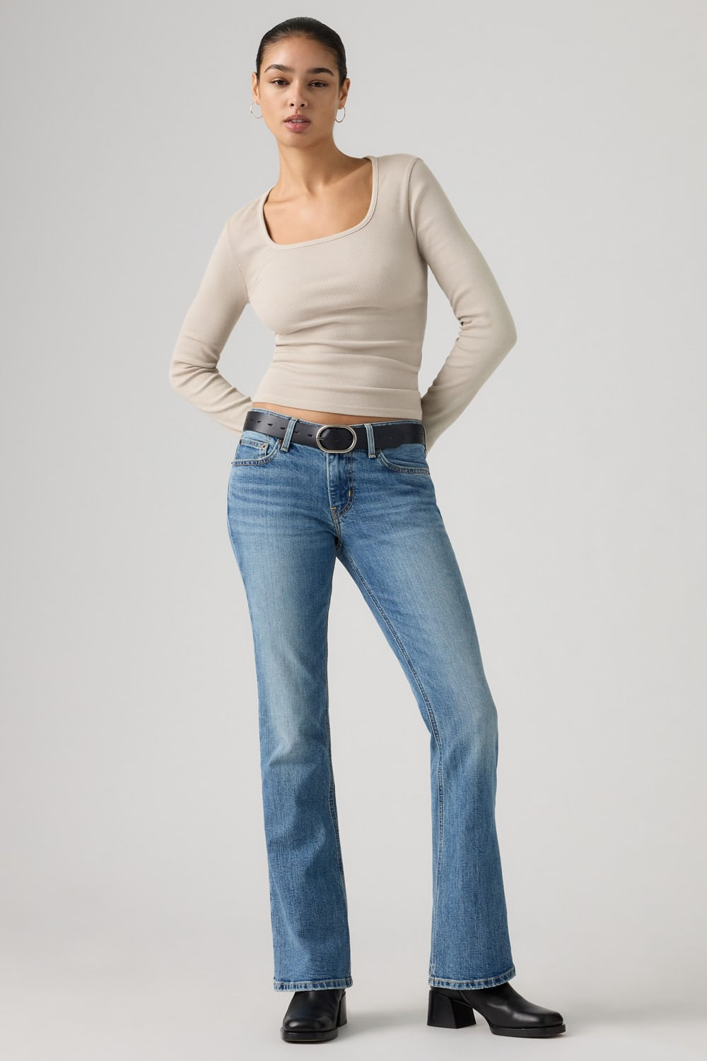 Low slim boot