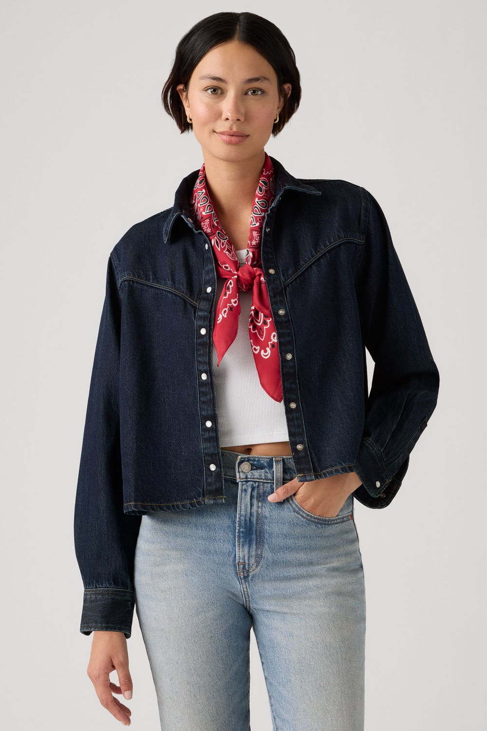 Logan tencel shacket