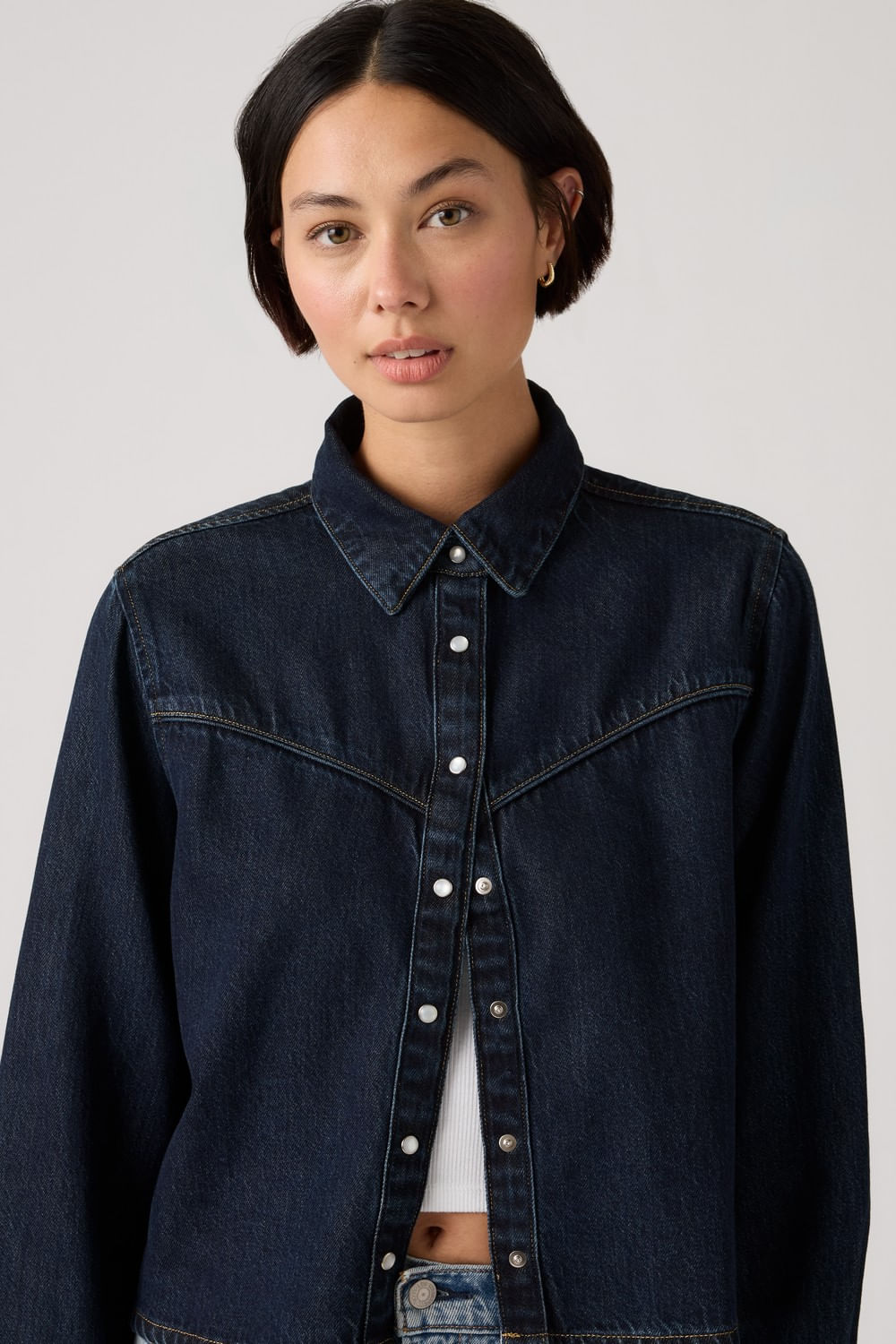 Logan tencel shacket — imagen 3