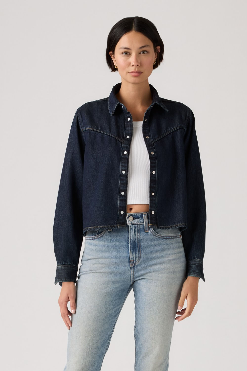 Logan tencel shacket — imagen 4