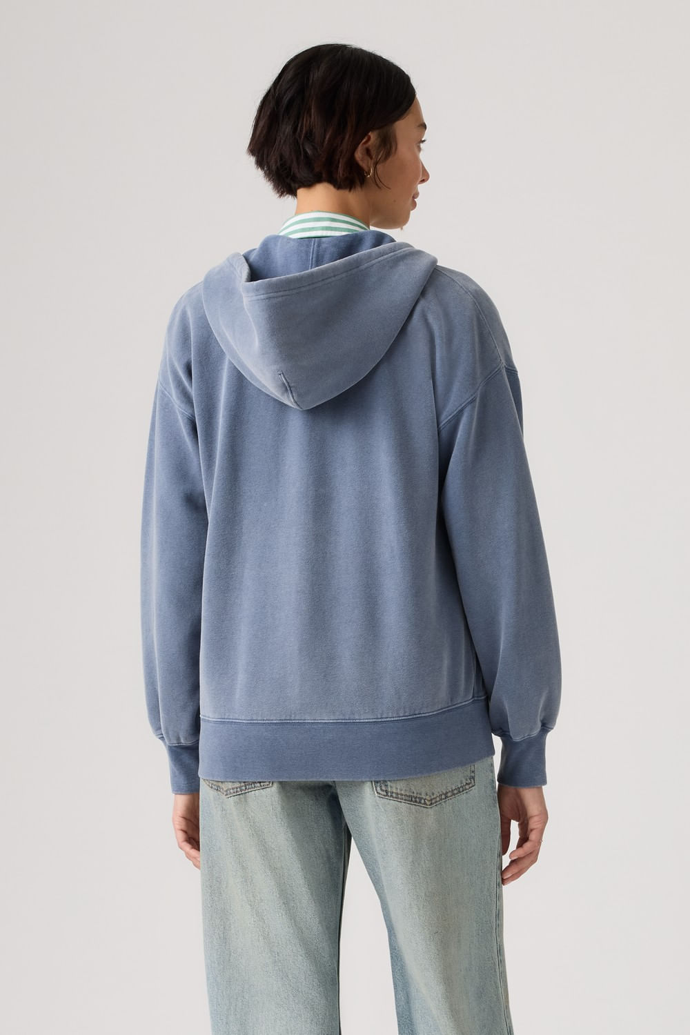 Vintage oversize hoodie washed fleece Levis — imagen 2