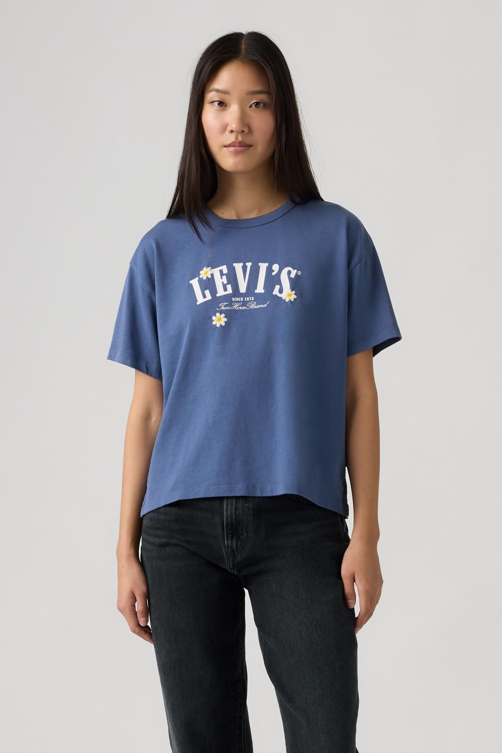 Gr vintage tee levis serif flowers — imagen 3