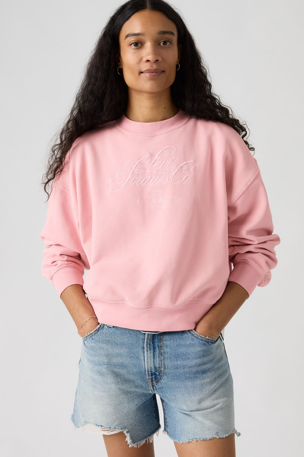 Gr vintage boxy crew fancy script – Levis