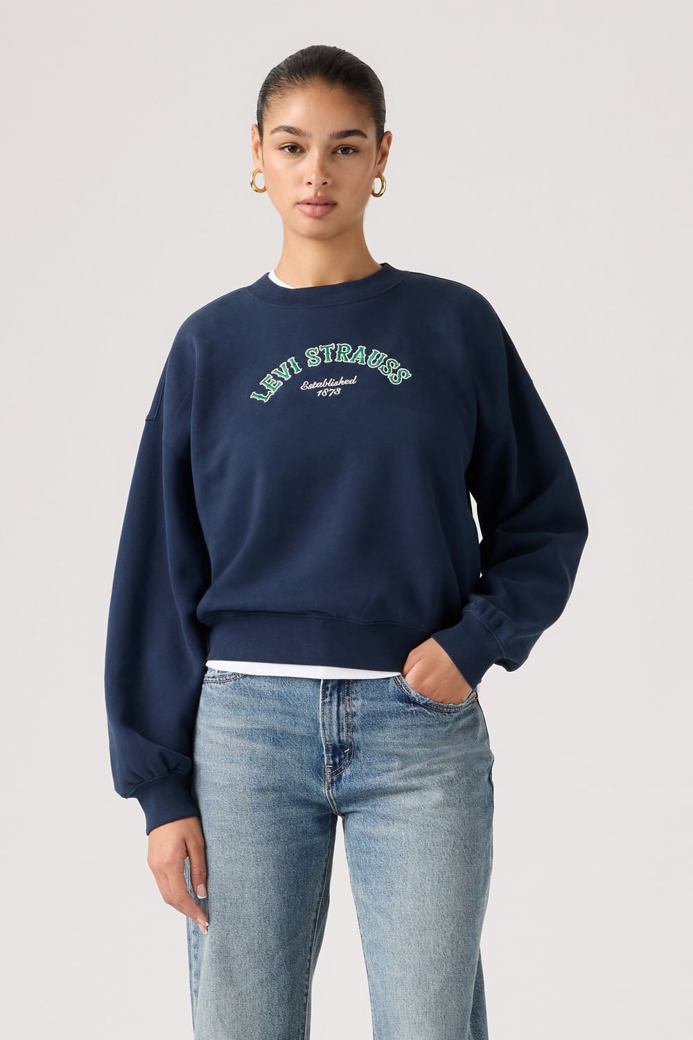 Sweater vintage boxy crew western collegiate Levis