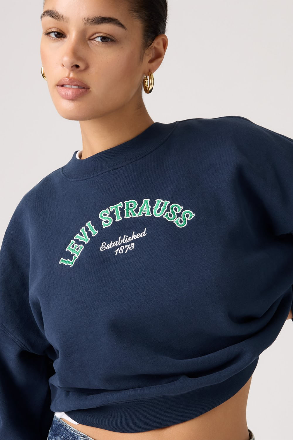 Sweater vintage boxy crew western collegiate Levis — imagen 3