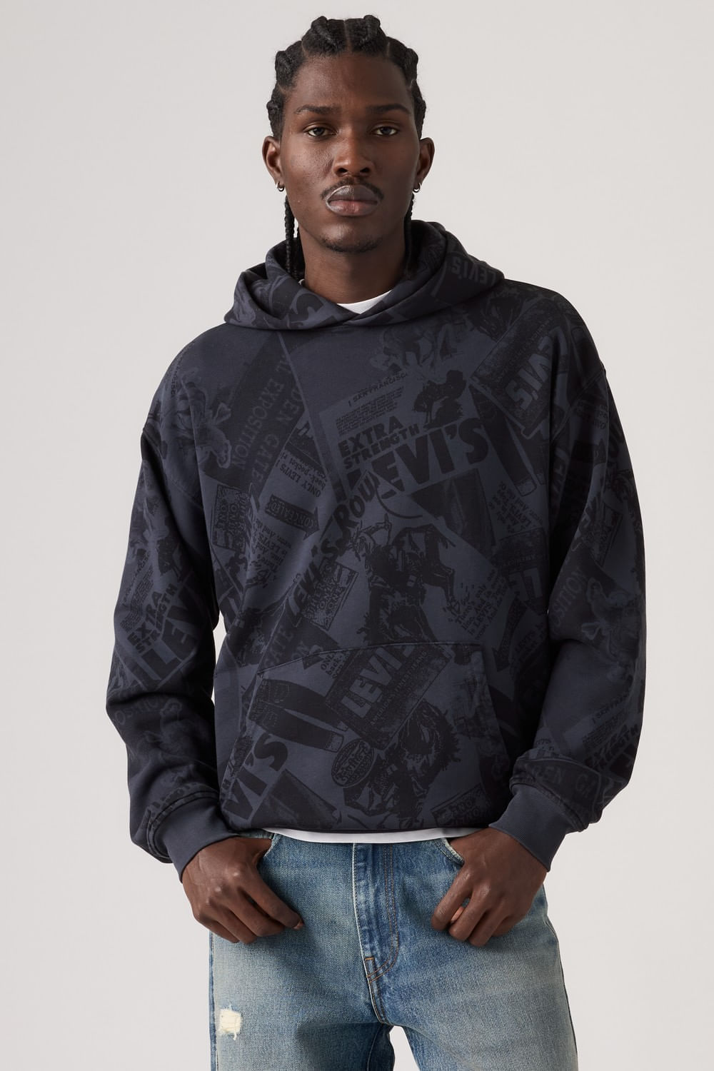 Sunset graphic hoodie cowboy collage de Levis