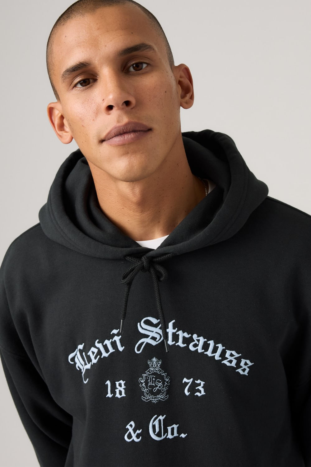 Graphic boxy hoodie gothic Levis