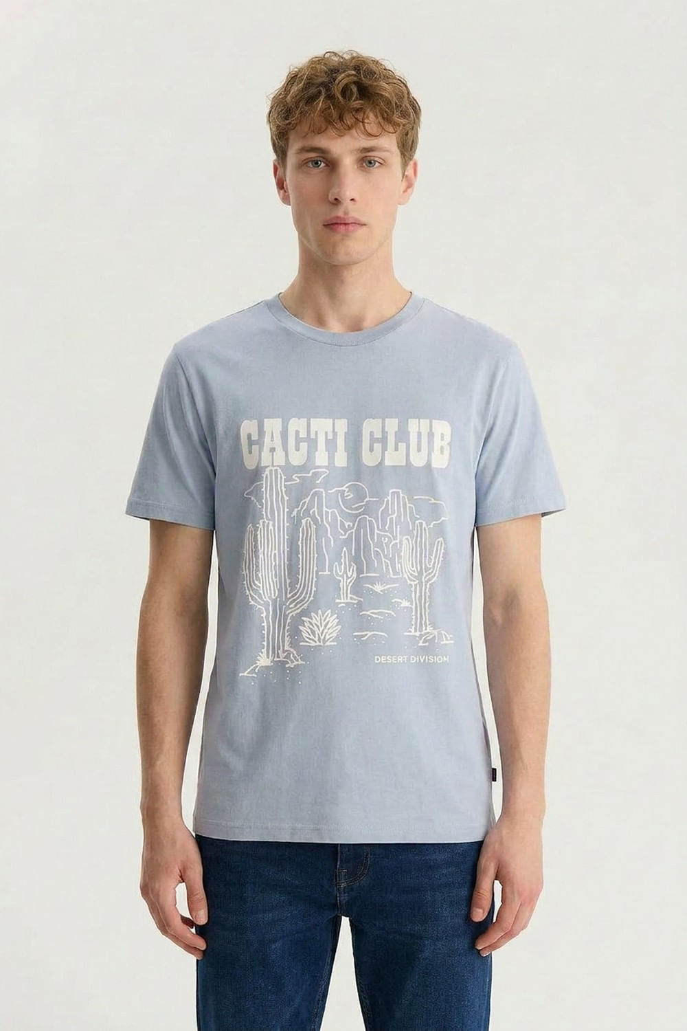Polera Graphic Set In Neck Catcus de Levis