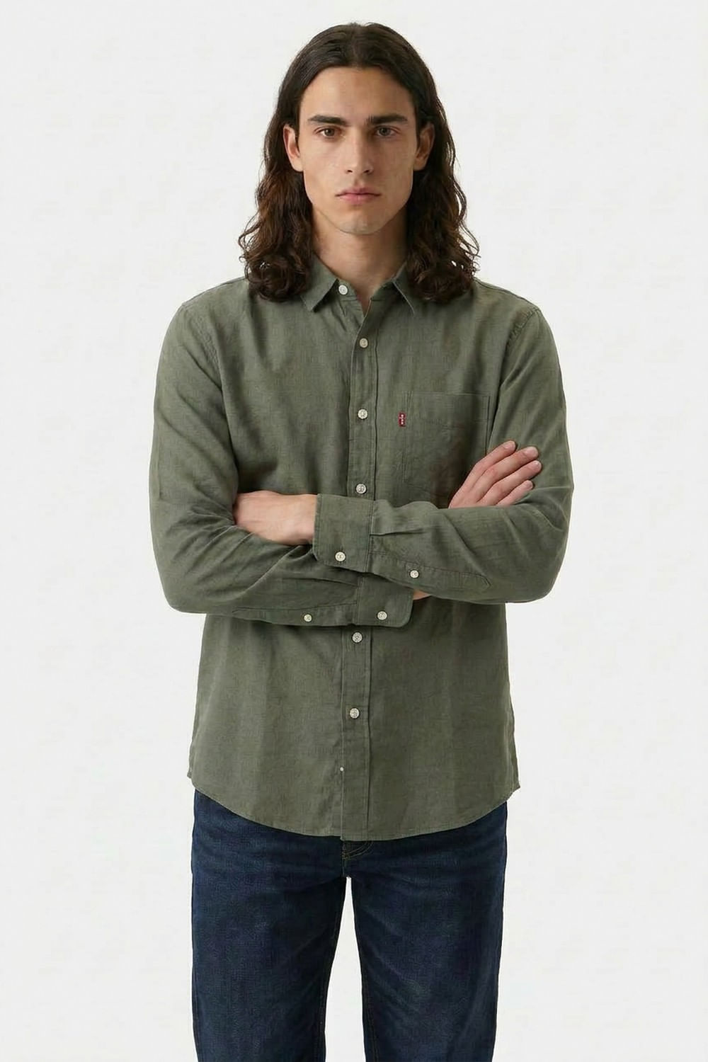 Camisa clásica de un bolsillo lisa de Levis