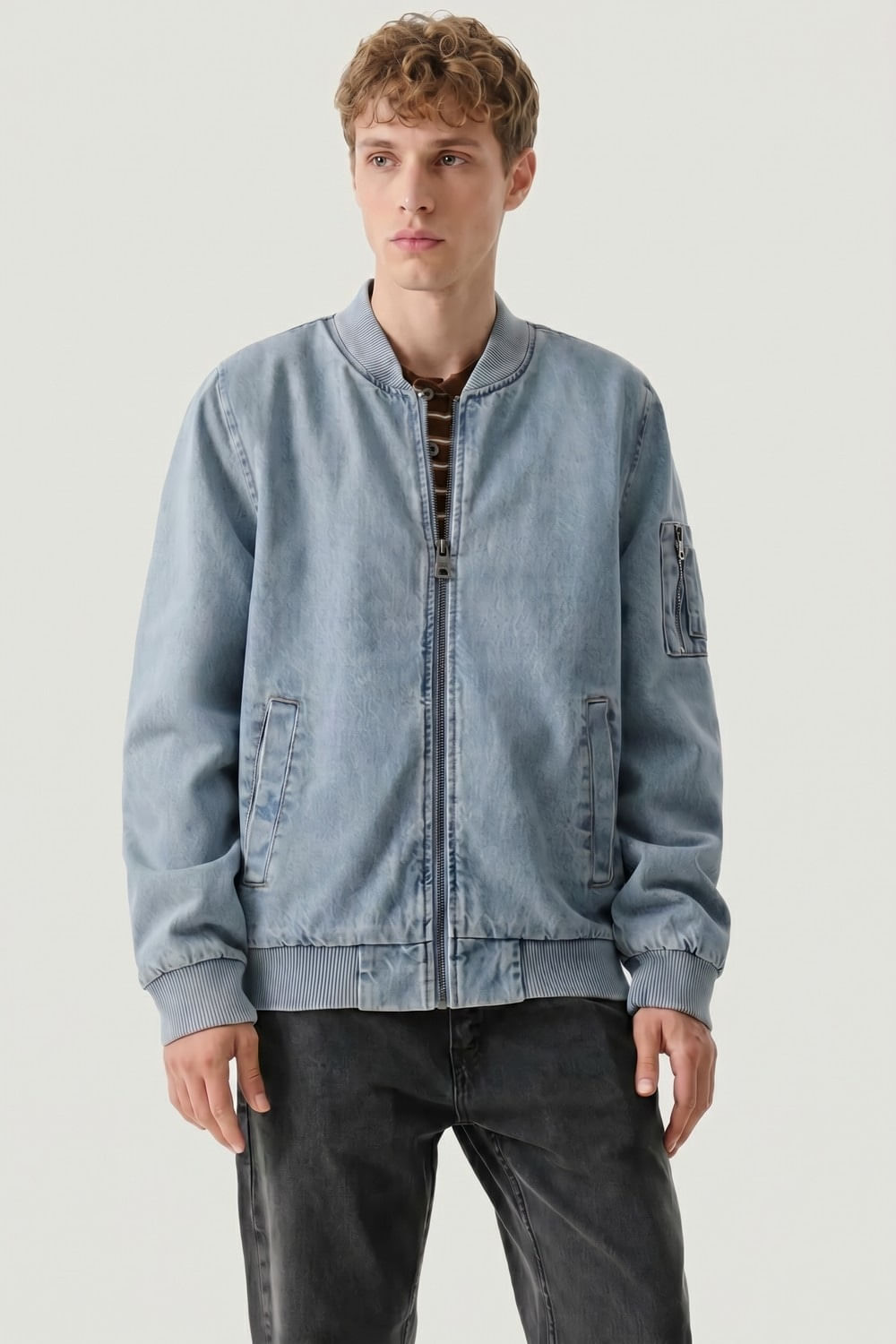 Denim Bomber washed denim de Levis