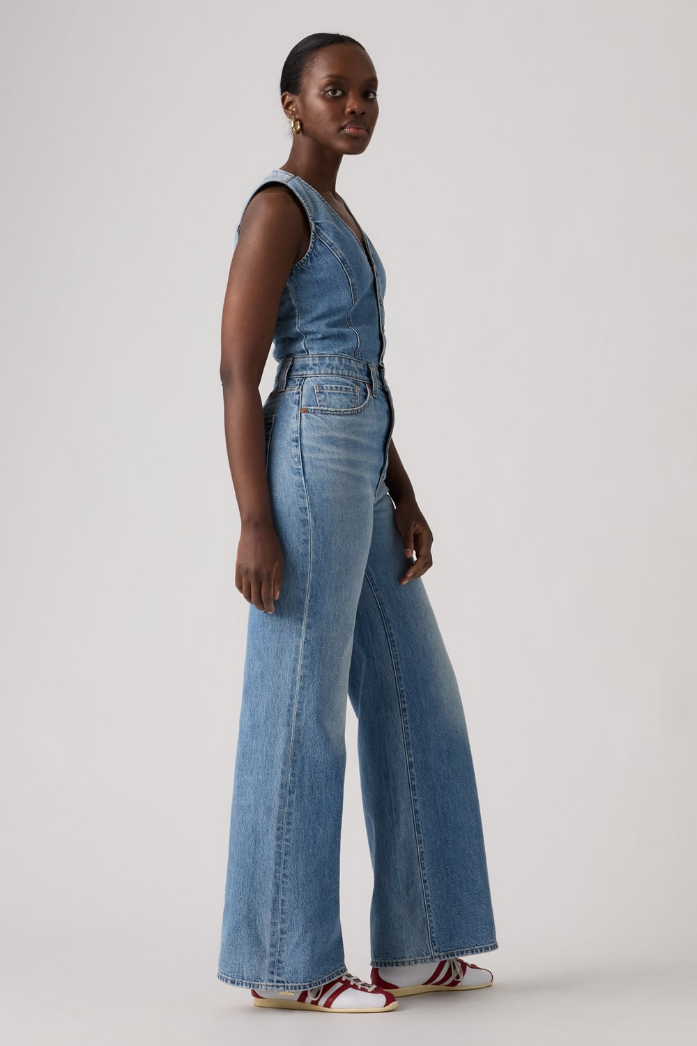 Denim vest wide leg Own It jumpsuit de Levis — imagen 3