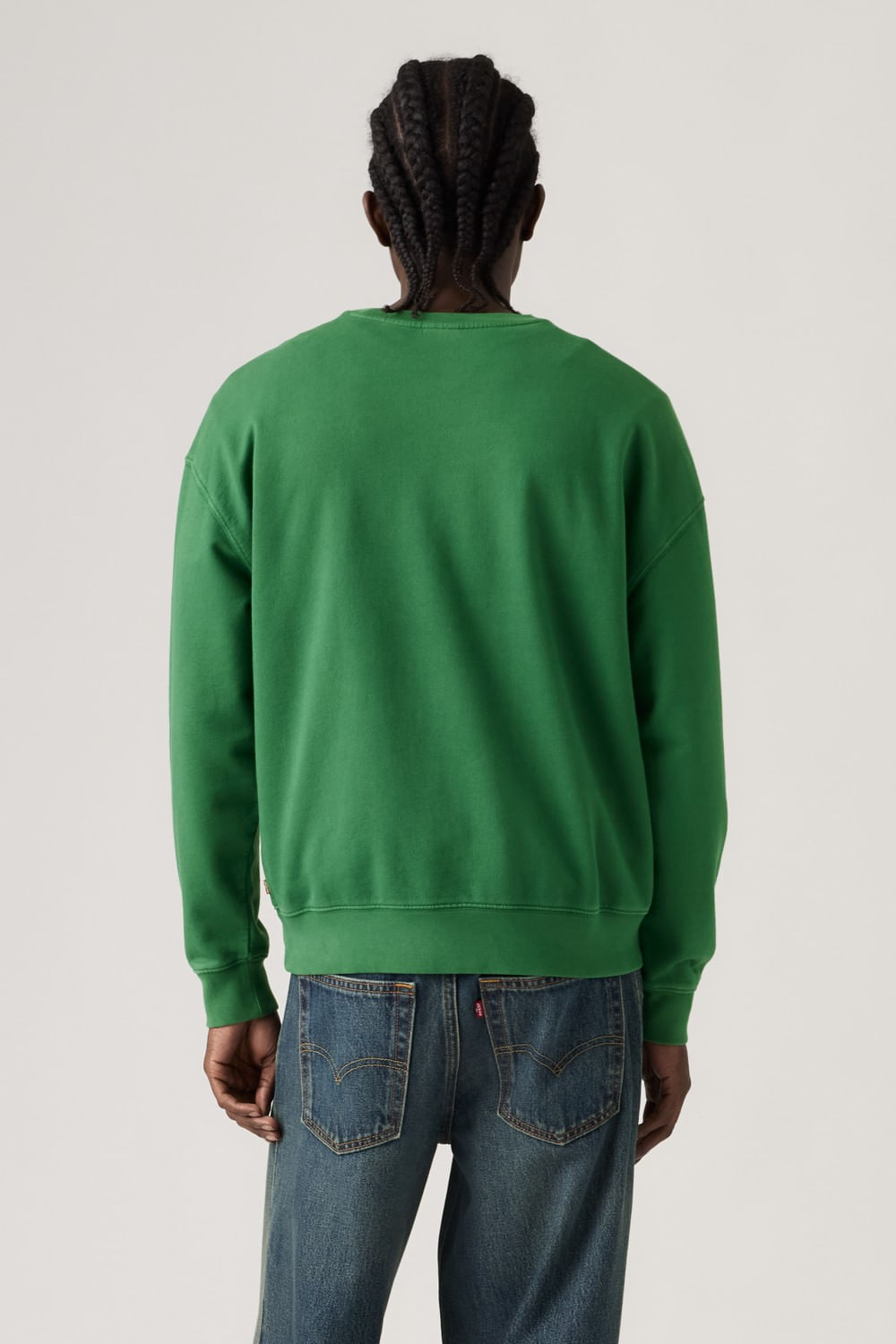 Delany crew garment dye Eden green de Levis — imagen 3