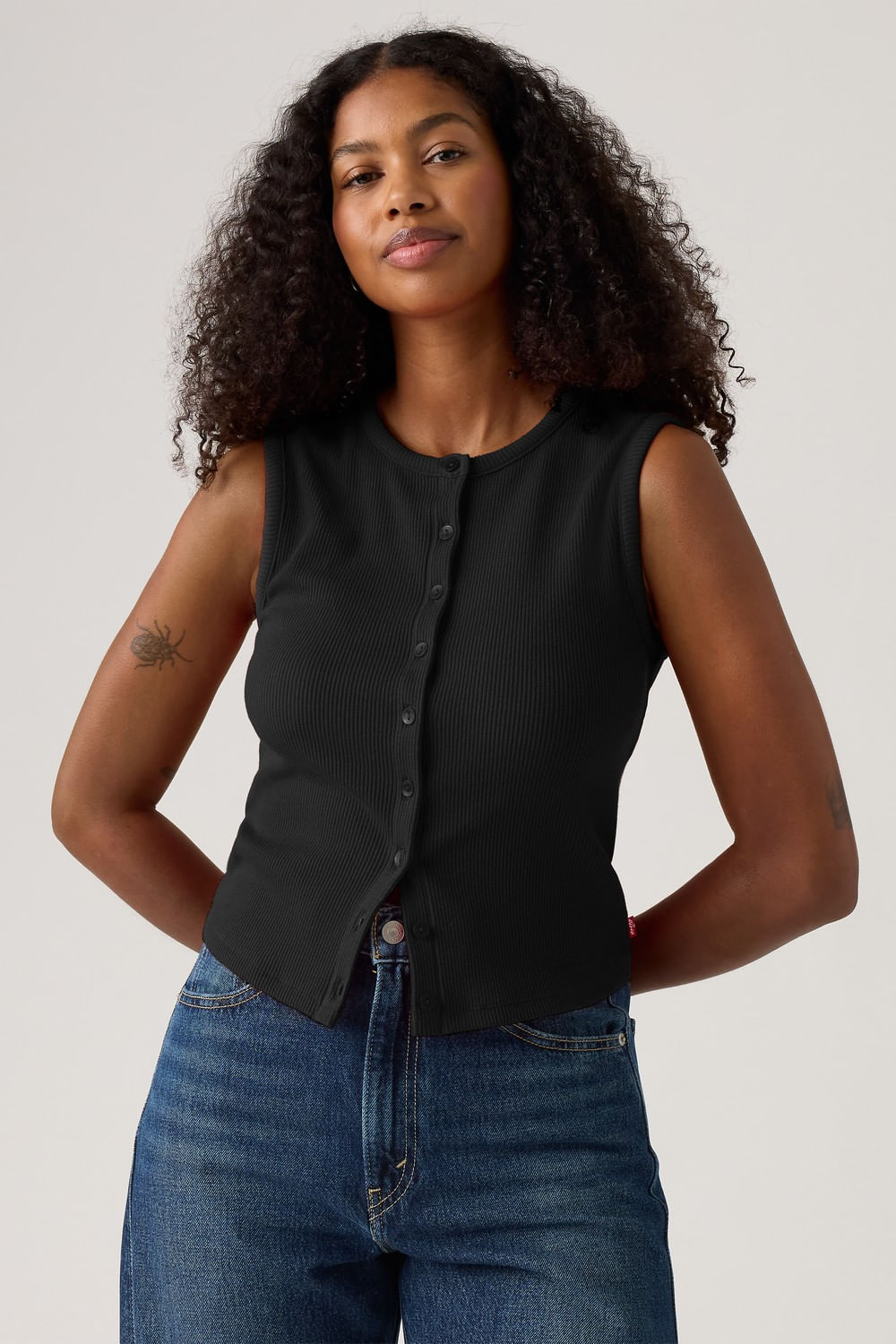 Levis Rory sl button up anthracite night