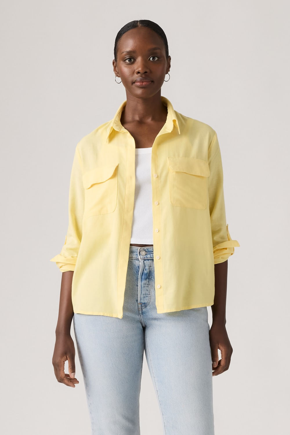 Elaine Utility Shirt French Vanilla de Levis — imagen 3