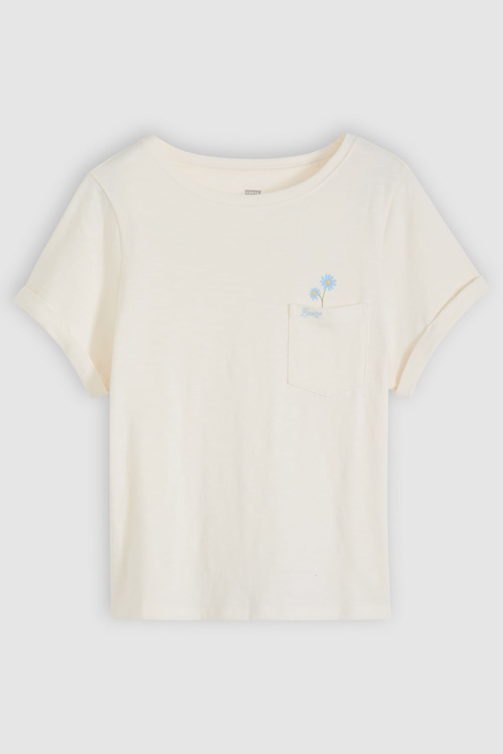 Levis gr julie pkt tee simple daisies pocket chateau gris — imagen 5