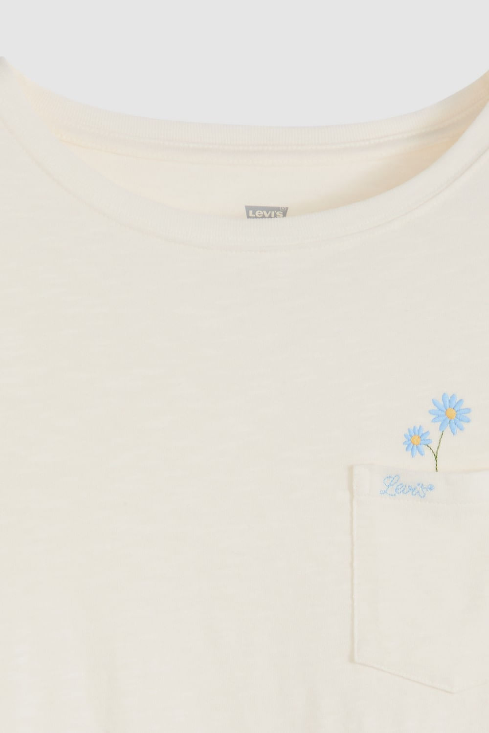 Levis gr julie pkt tee simple daisies pocket chateau gris — imagen 6