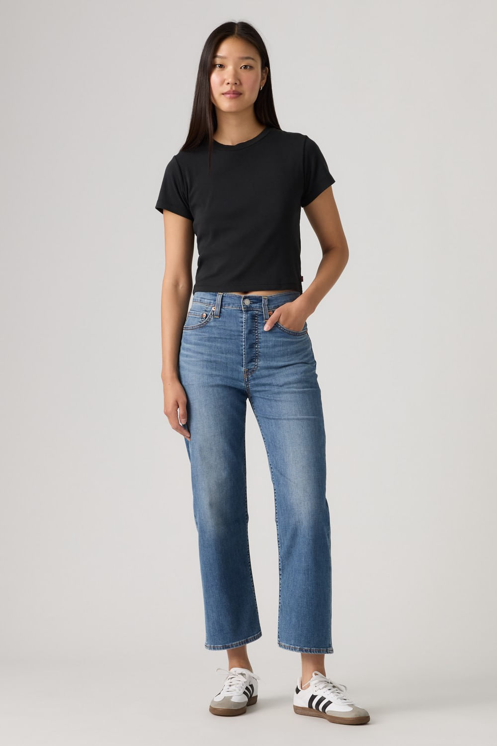 Levis ribcage straight ankle courius cool lwt