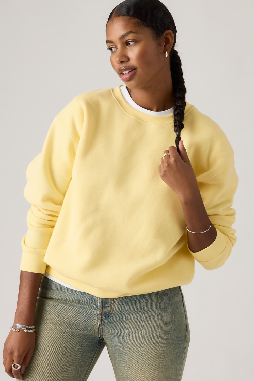 Everyday Sweatshirt French Vainilla amarilla de Levis