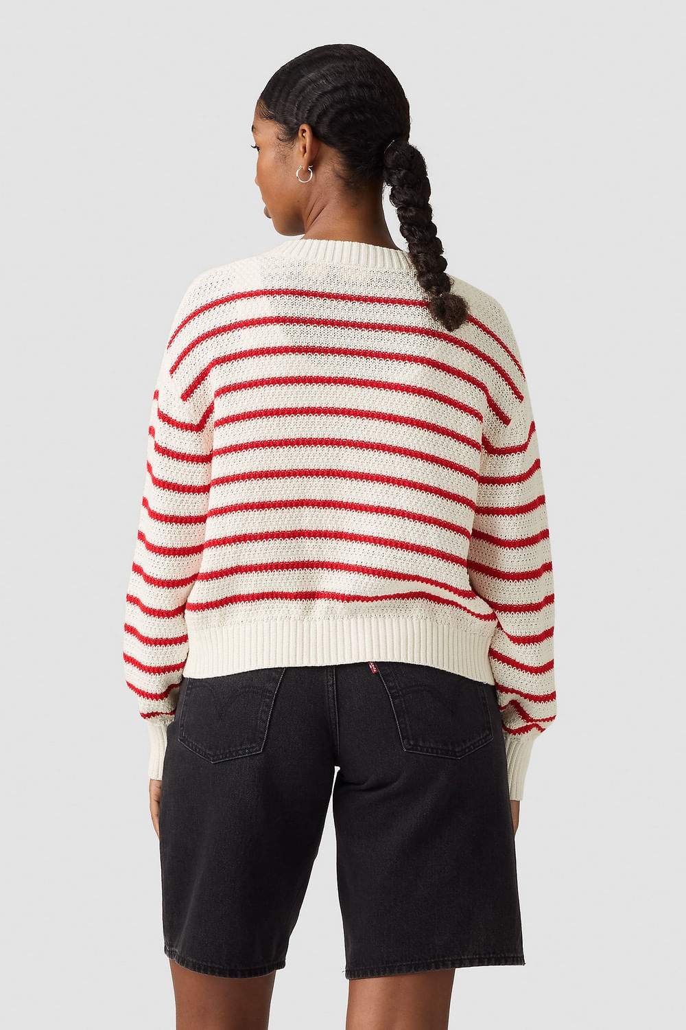 Cardigan Snowflake Rivington Stripe Crystal Pink de Levis — imagen 3