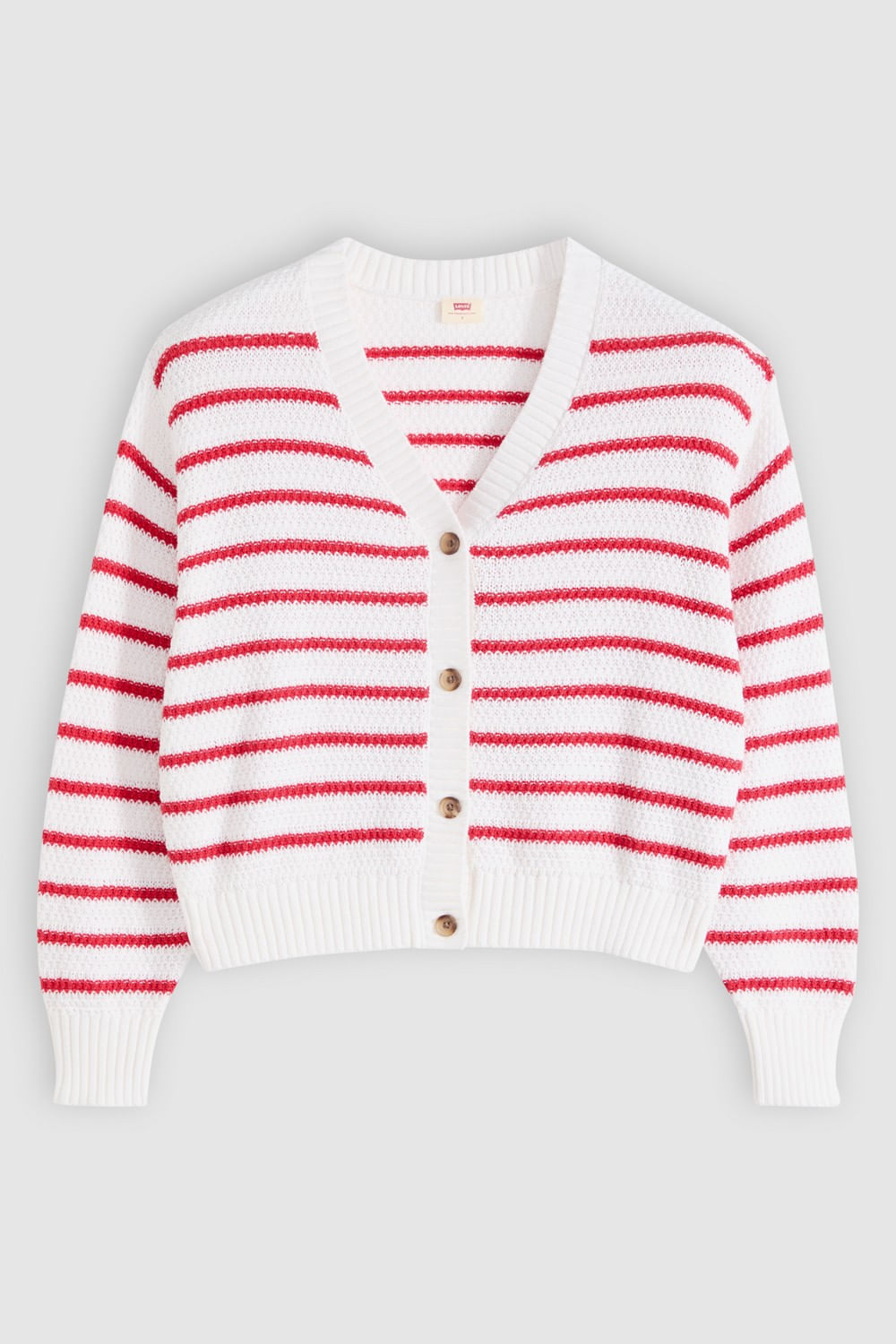 Cardigan Snowflake Rivington Stripe Crystal Pink de Levis — imagen 4