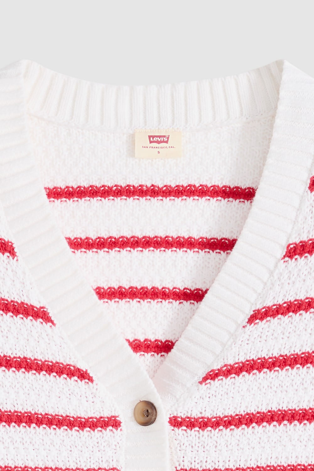 Cardigan Snowflake Rivington Stripe Crystal Pink de Levis — imagen 5