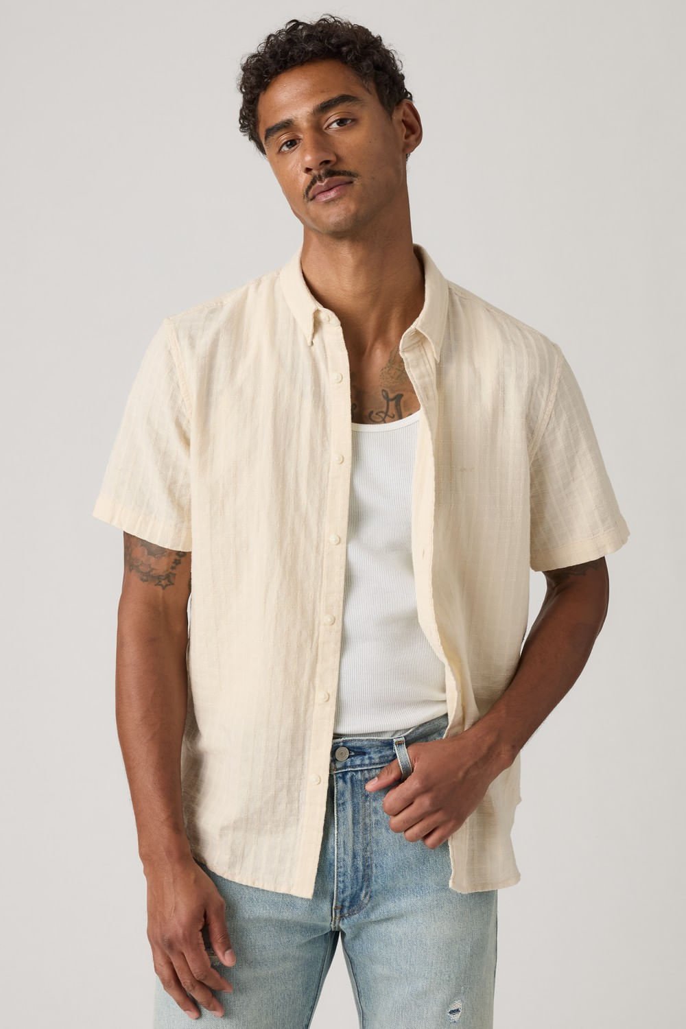 Ss Authentic Button Down Oatmeal de Levis