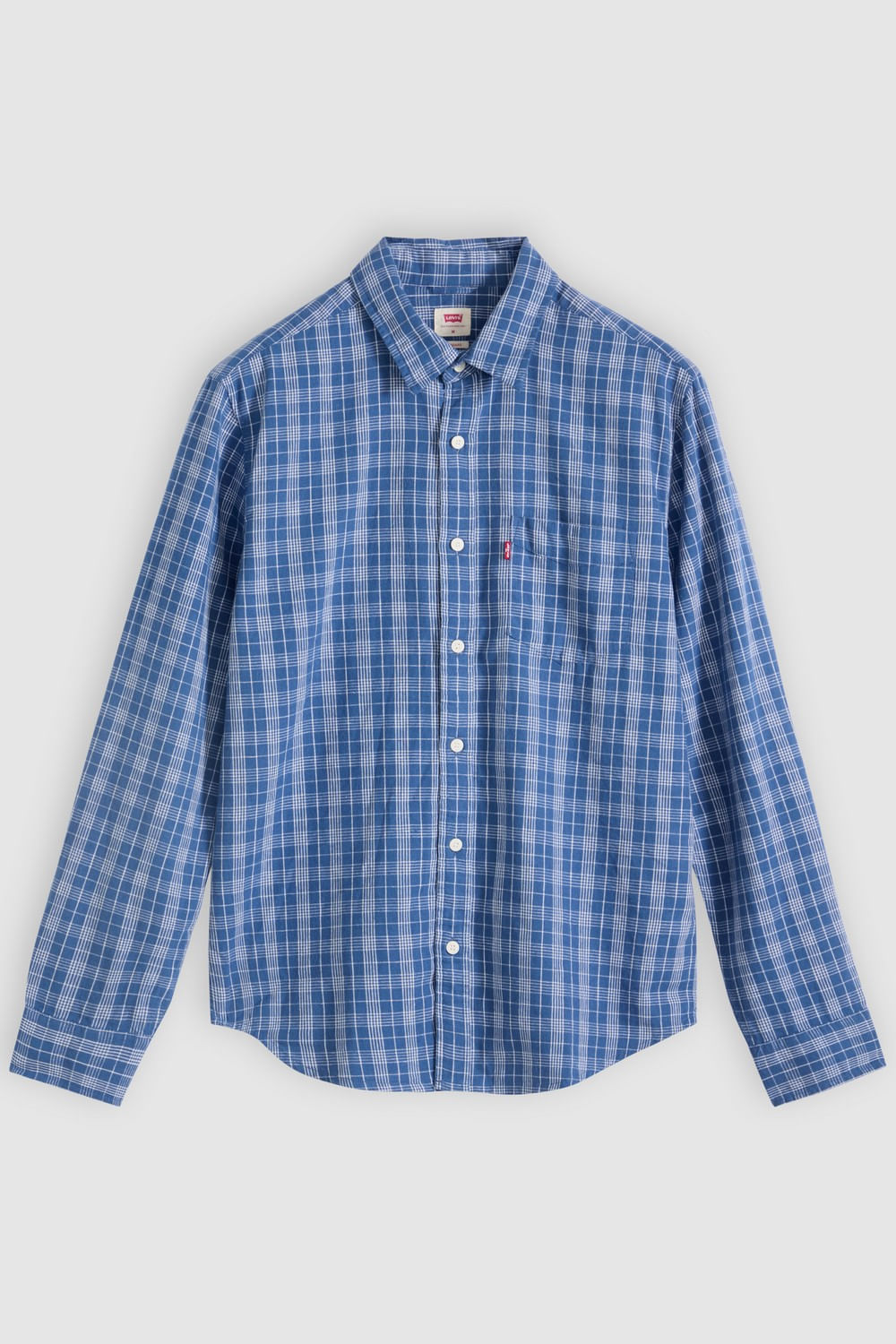 Camisa clásica Levis de color azul con estampado a cuadros — imagen 6