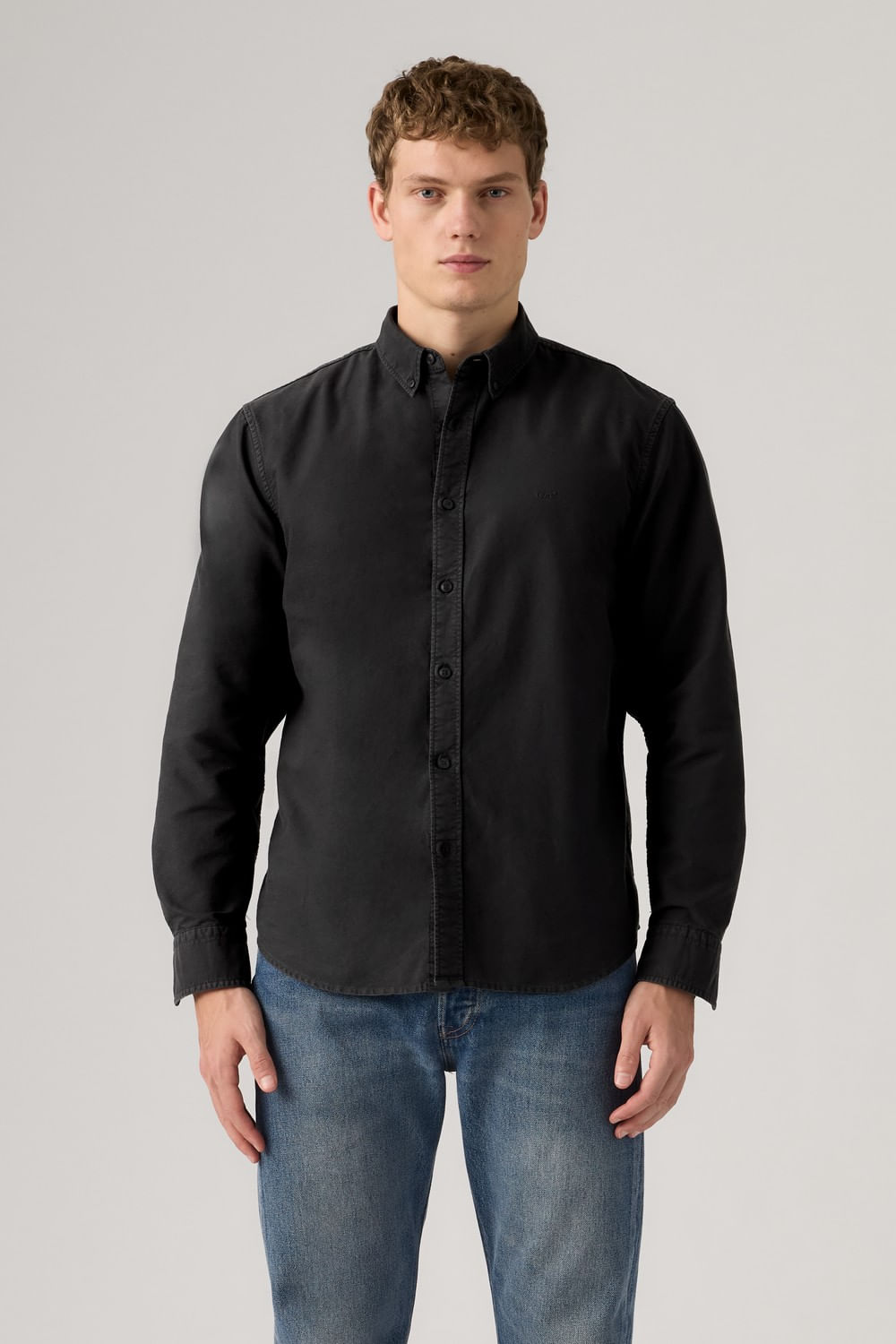 Authentic button down dark phantom gd