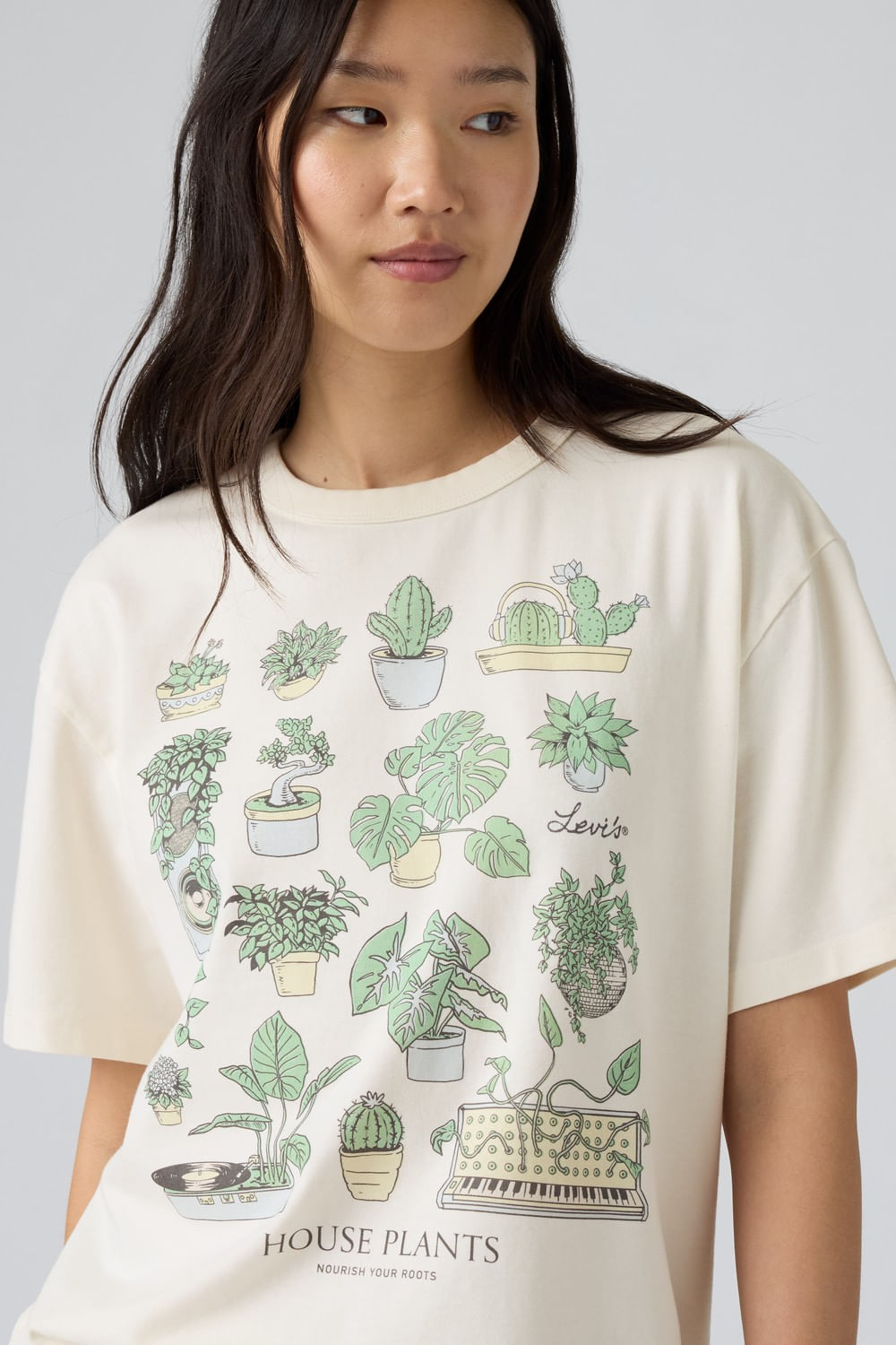 Gr tabor tee botanical egret — imagen 2