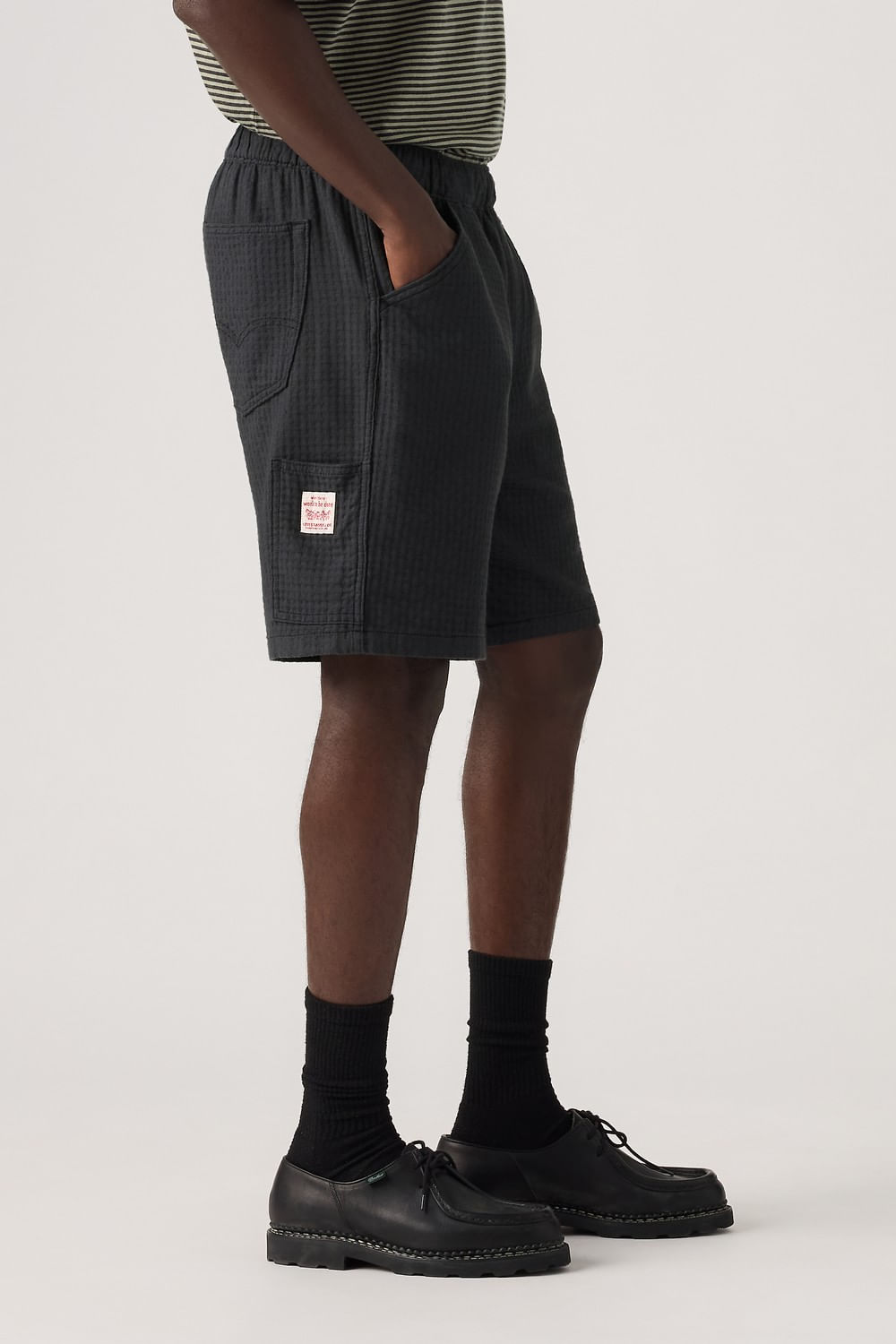 Pull on workear short negro — imagen 3