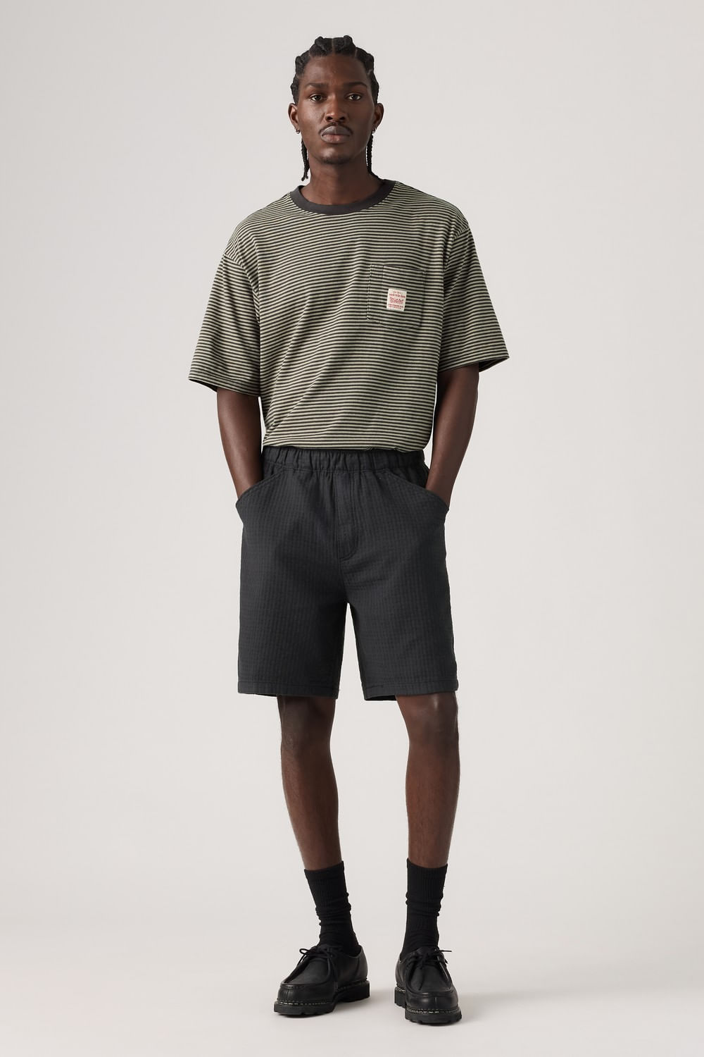 Pull on workear short negro — imagen 5