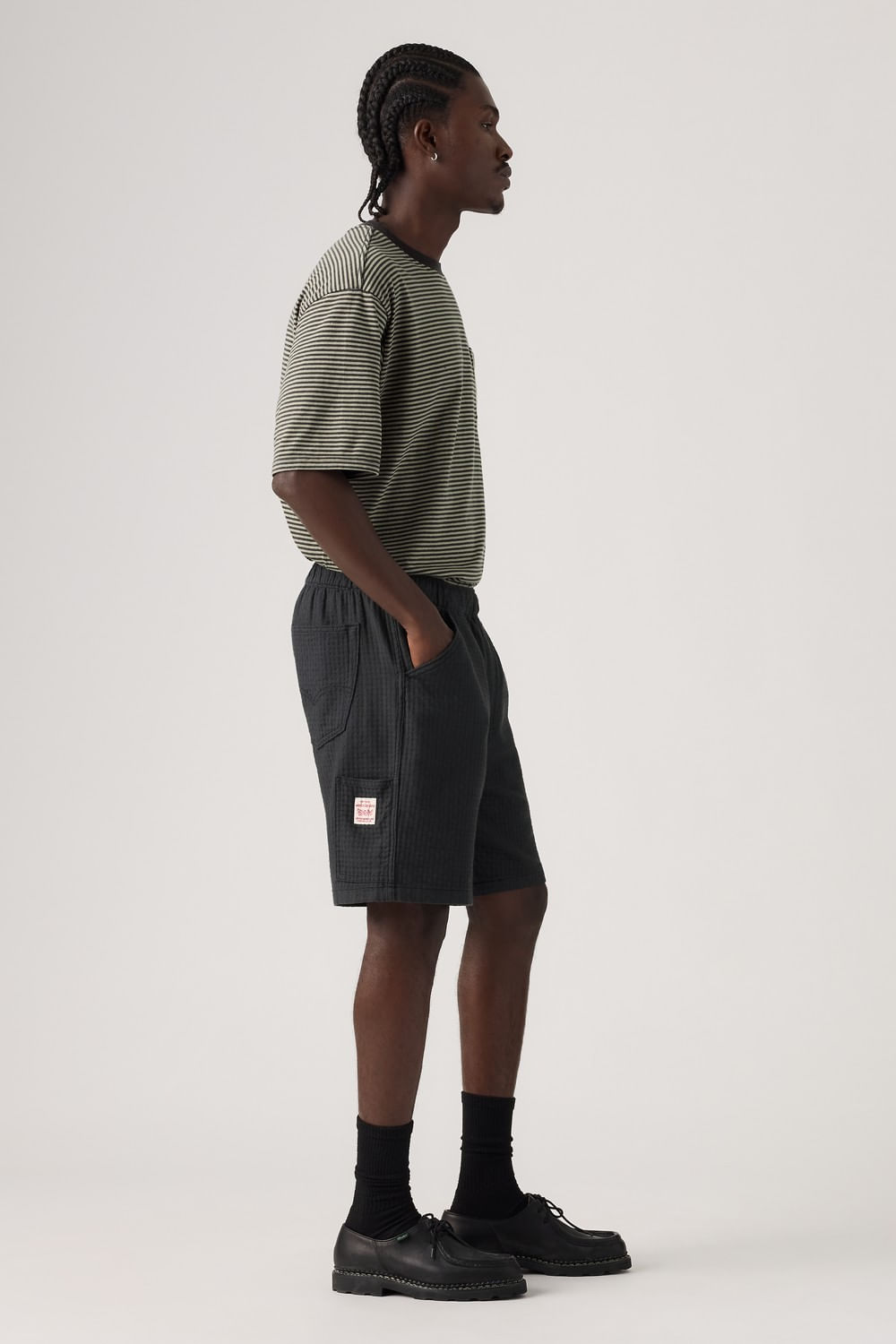 Pull on workear short negro — imagen 6