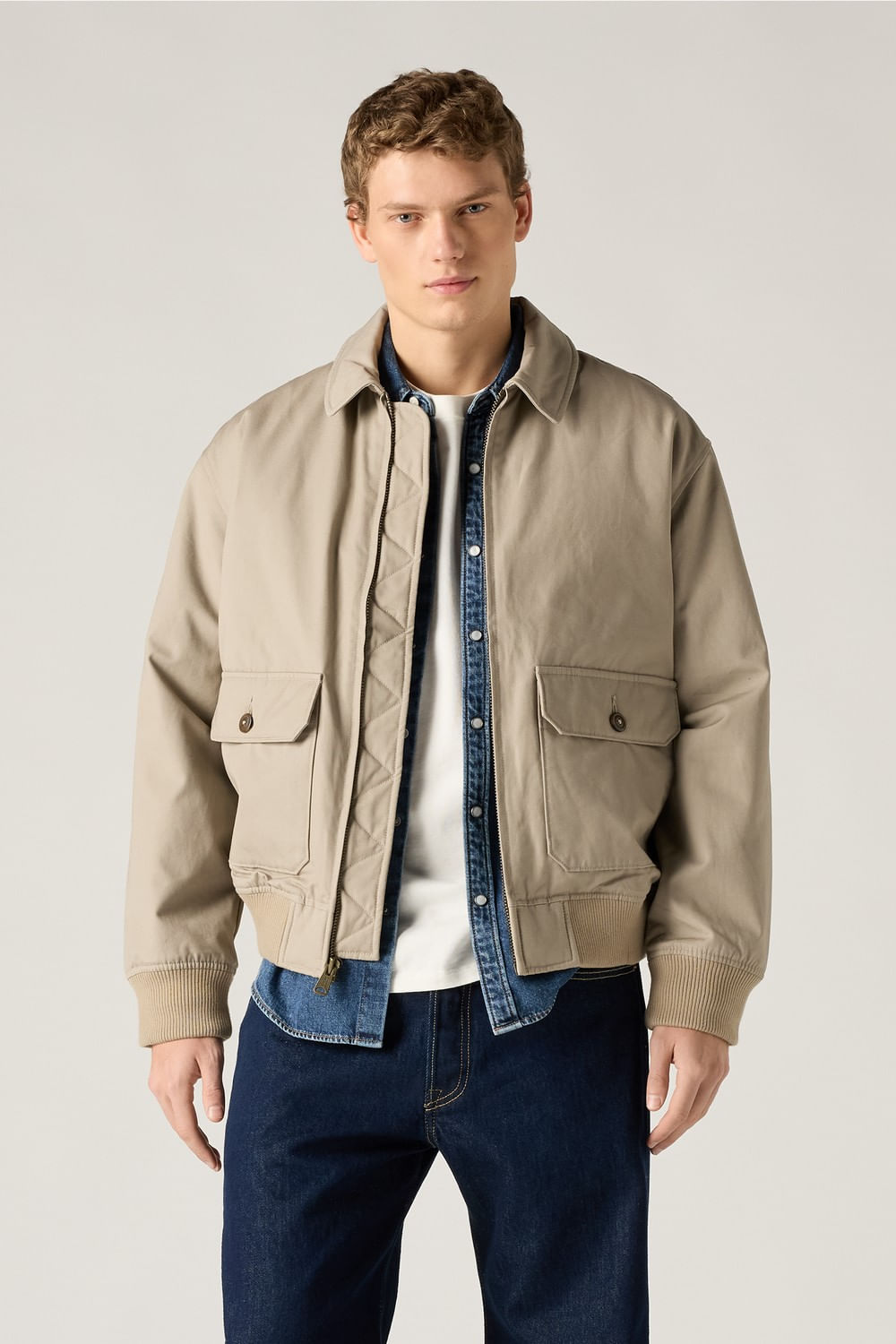 Cortland jacket vintage khaki Levis oliva