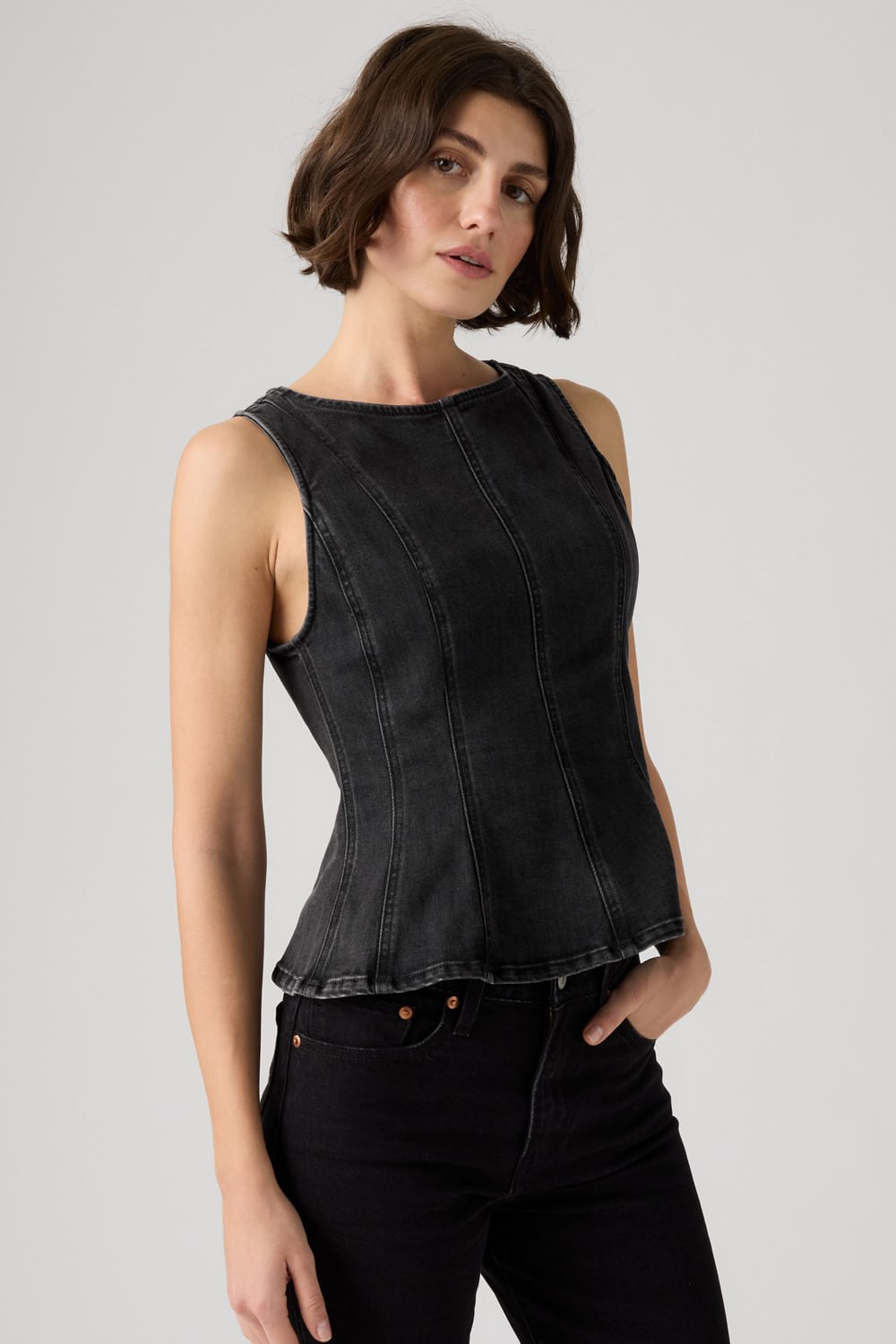 Leighton peplum top ny nights