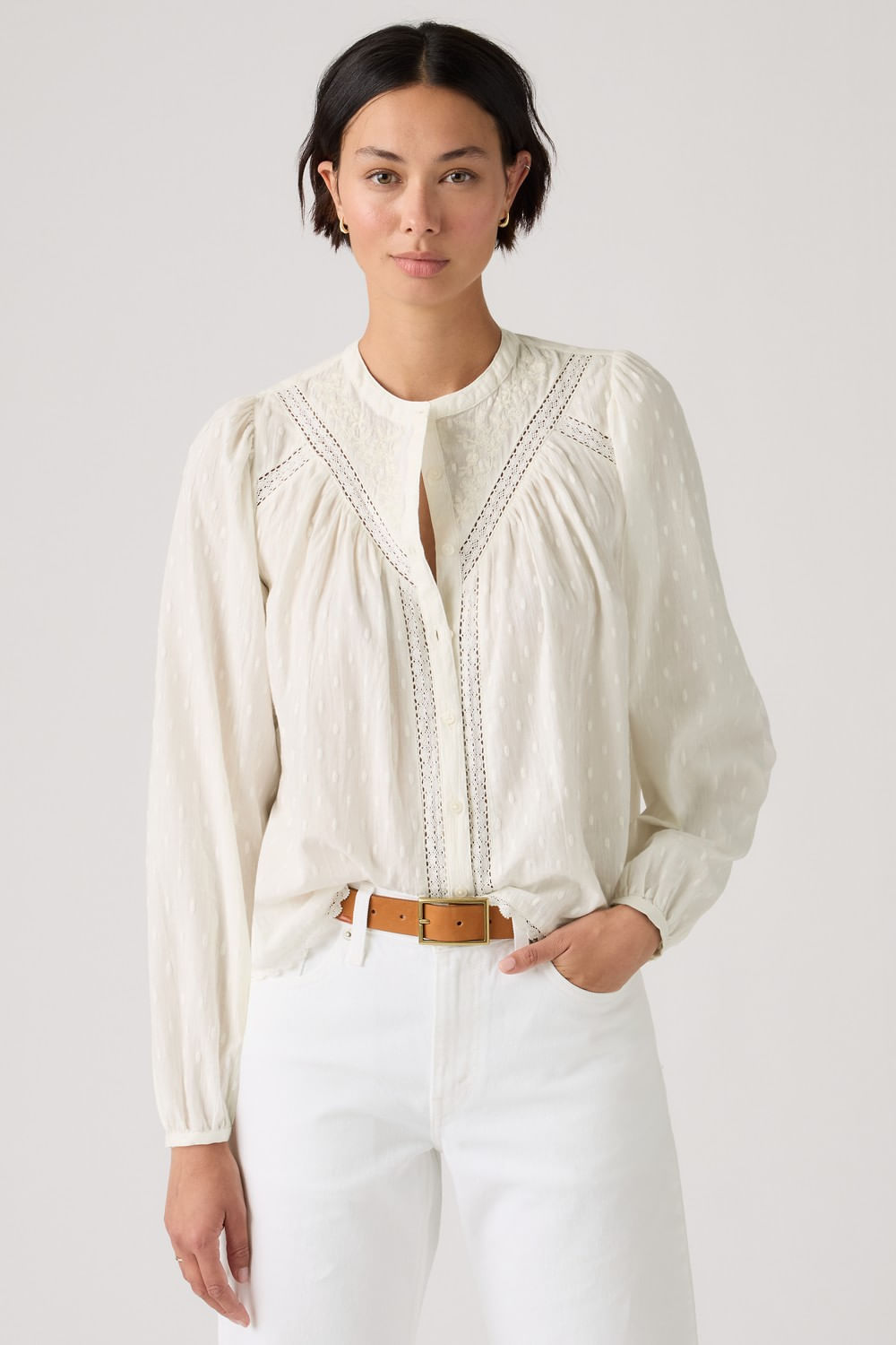 Blusa LS Cloe egret Levis