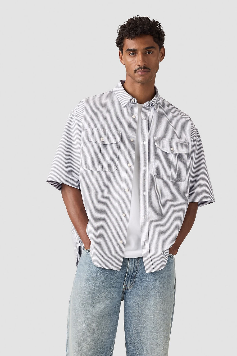 Ss pacifica loose shirt jet black stripe Levi's