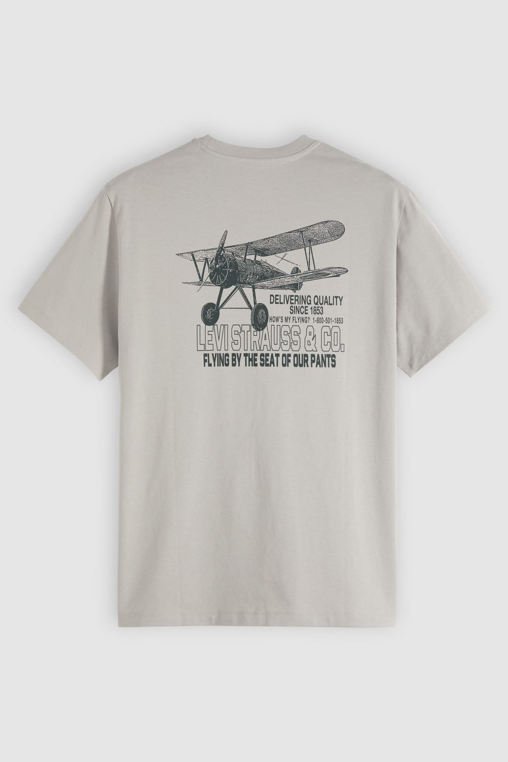 Relaxed graphic pocket tee air ghost grey Levis — imagen 5