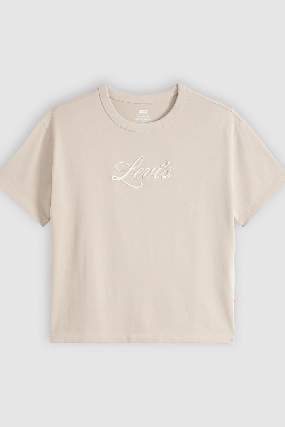 Gr vintage tee levi's script b chateaux grey - Levi's — imagen 5
