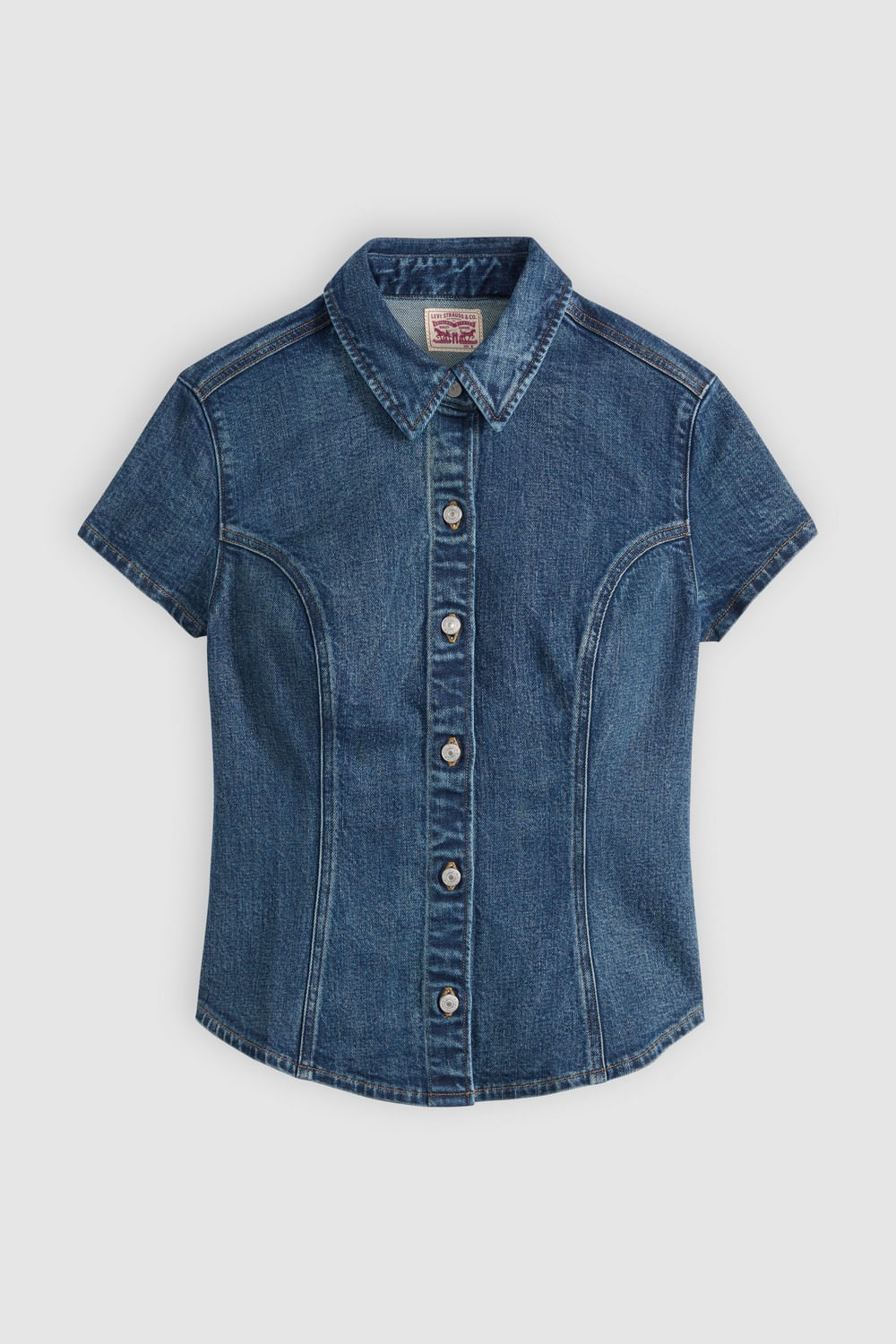 Levis ss shaped denim shirt seen on tv — imagen 5