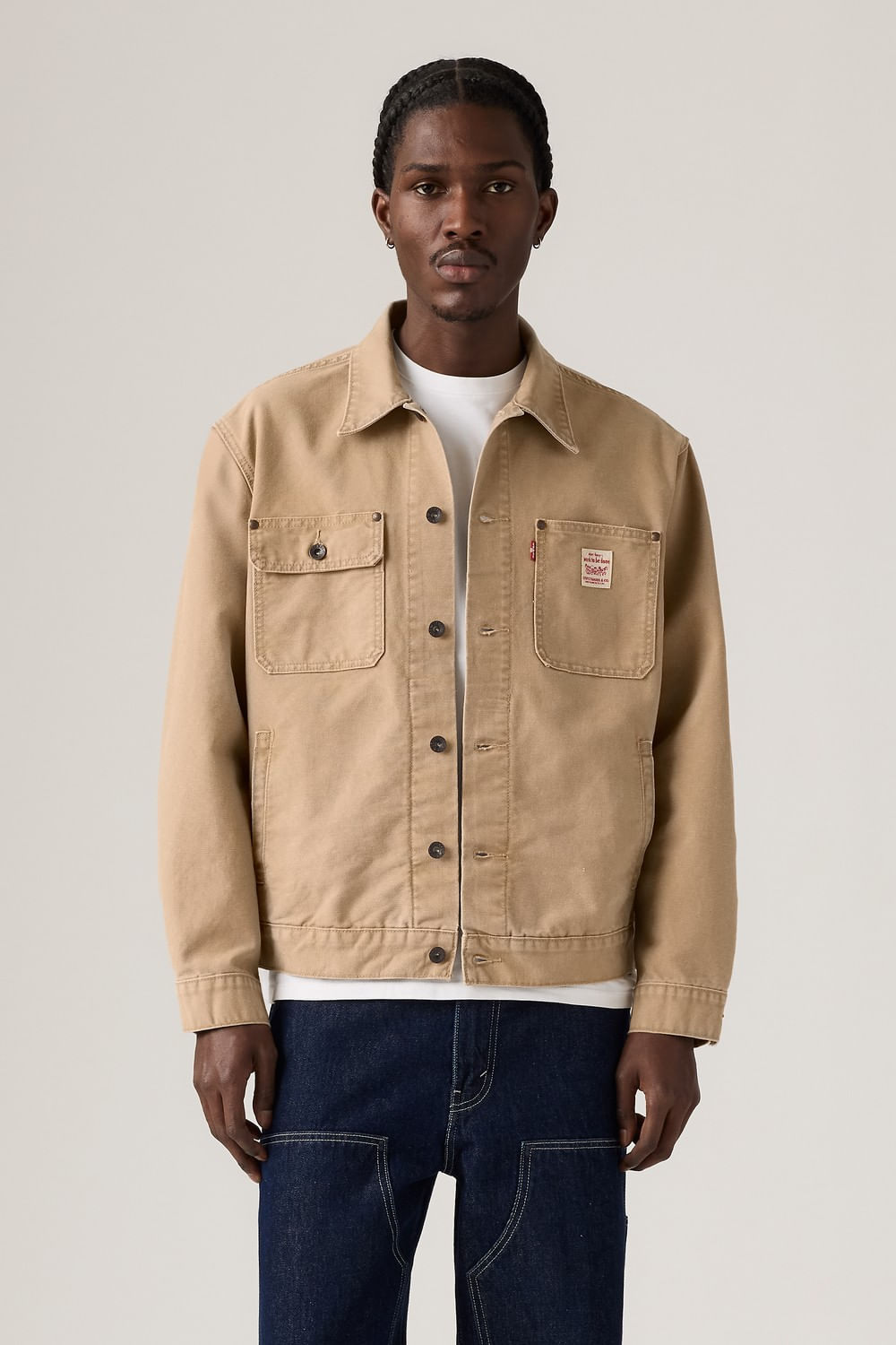 Levis sunrise trucker tigers eye