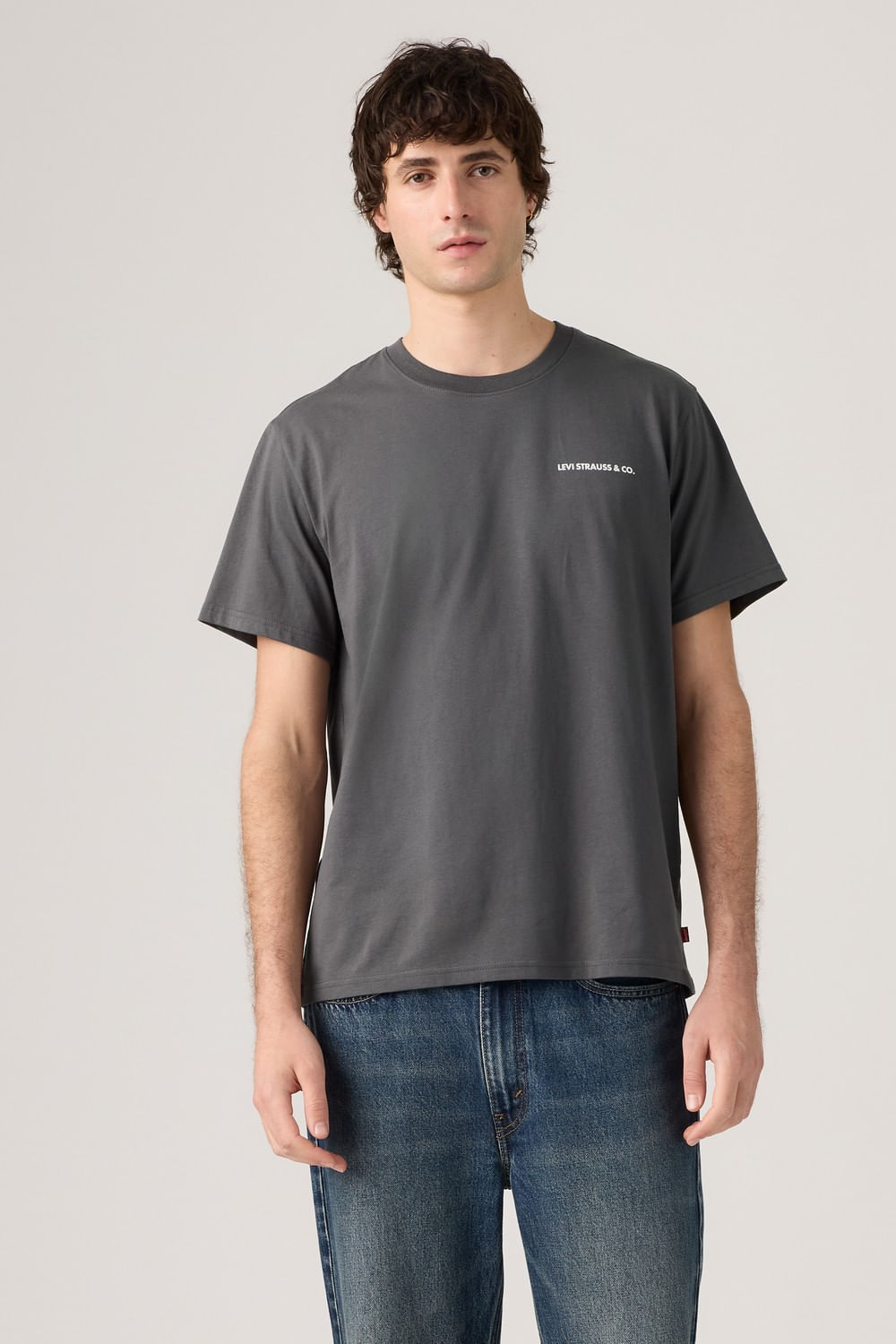 Polo ss relaxed fit space 1.1 gris oscuro - Levis