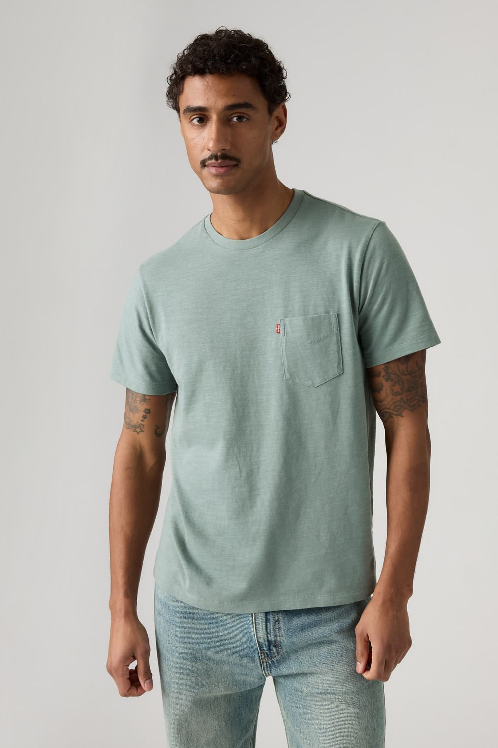 Ss classic pocket tee stormy sea de Levis