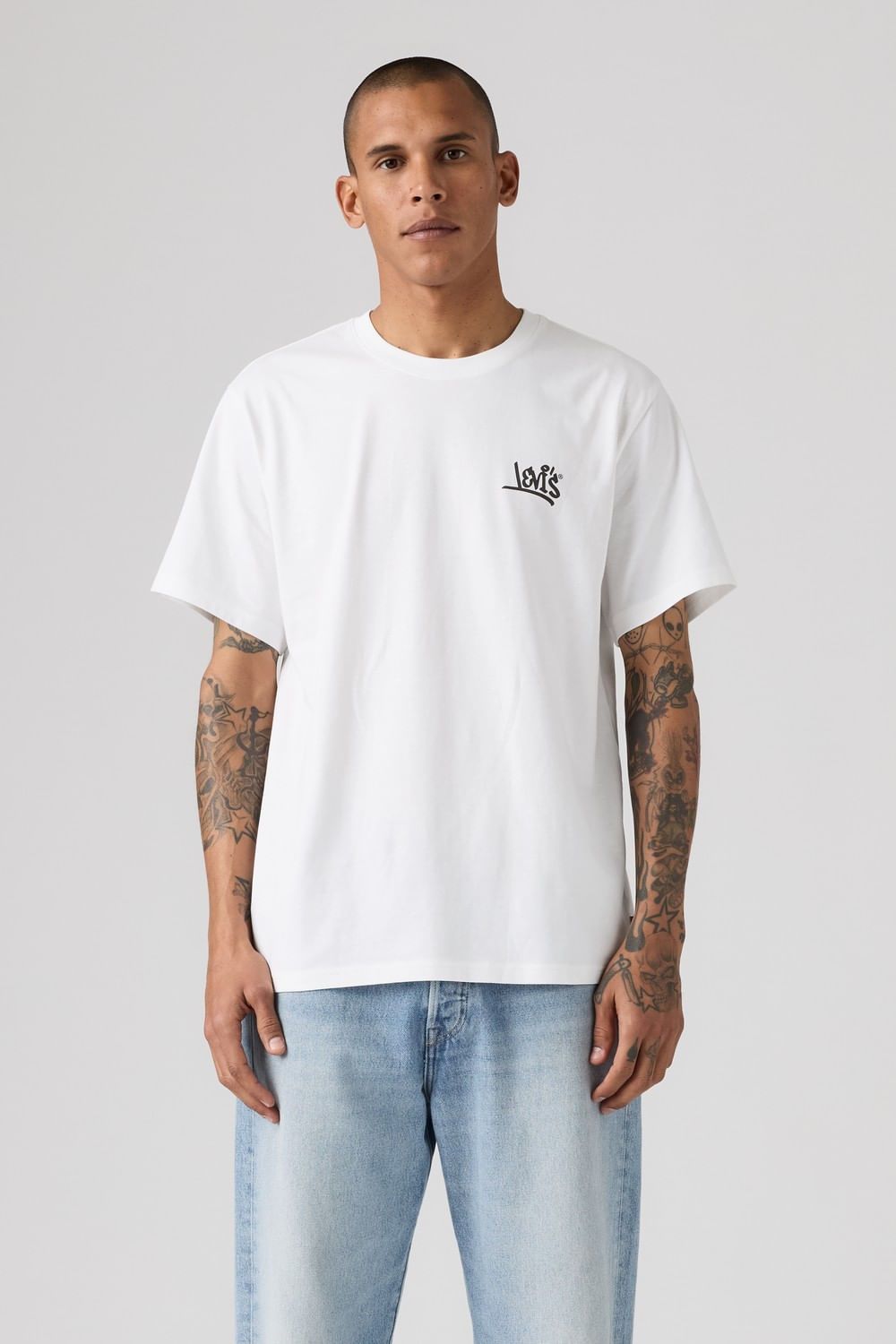 Levis Ss relaxed fit natural habitat blanca