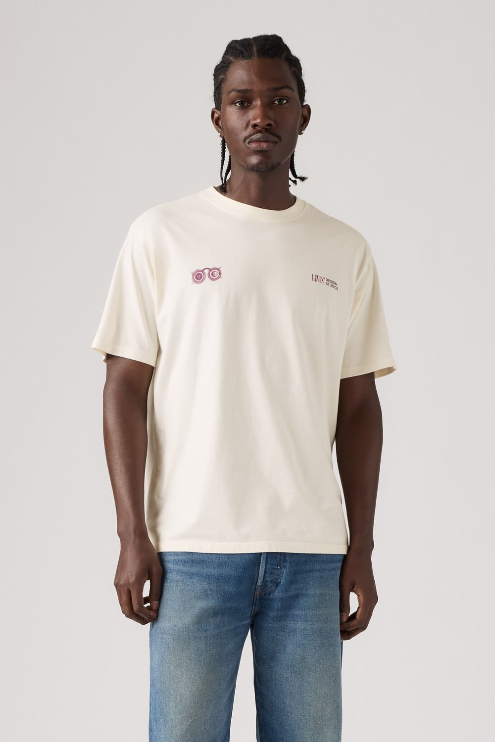 Vintage fit graphic tee super egret Levis